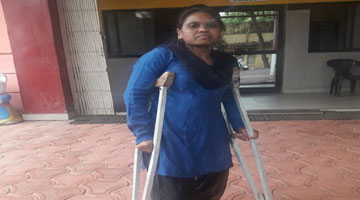 Sevaniketan Provide crutches and earphone